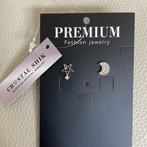SALE $6 - Moon and Stars Earring Studs